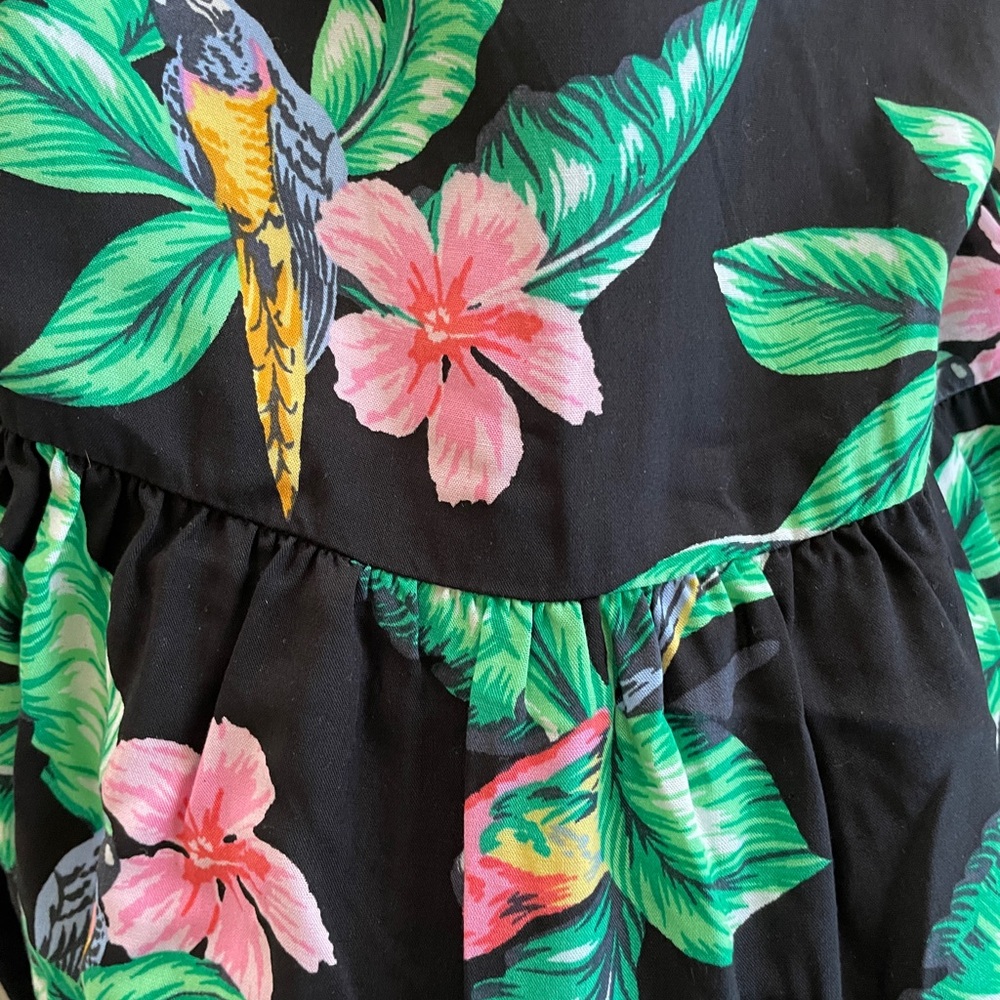 Old Navy NWT Girls Strappy Tropical Print Dress - Picture 5 of 6